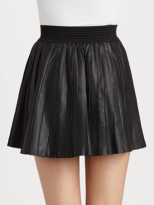 PARKER Leather skirt 